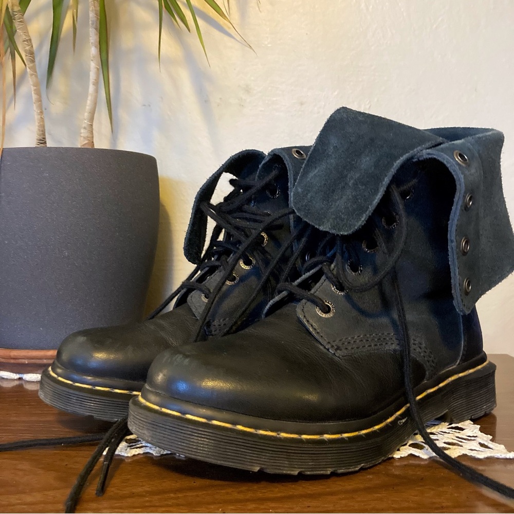 Dr. Martens Fold Over Leather Boots